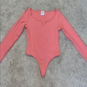 PINK Victoria’s Secret peach color bodysuit